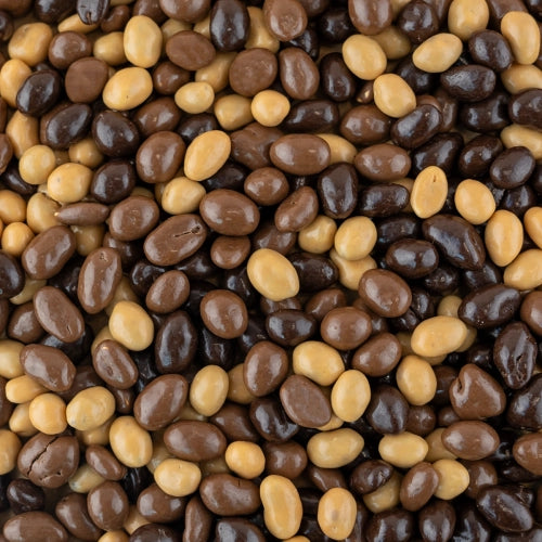 Cacahuètes aux trois chocolats