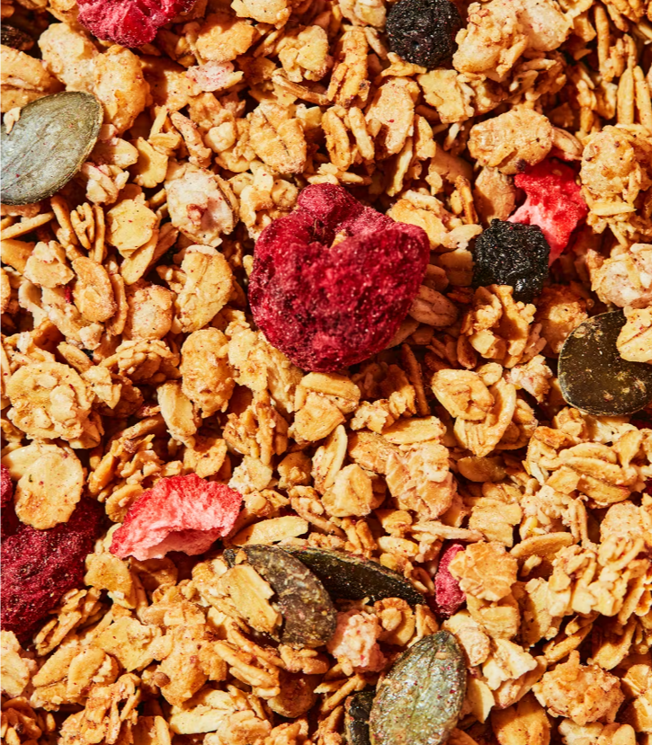 Granola aux framboises et fraises lyophilisées bio 200 g