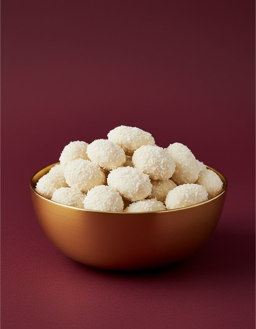 Amandes au chocolat blanc à la noix de coco