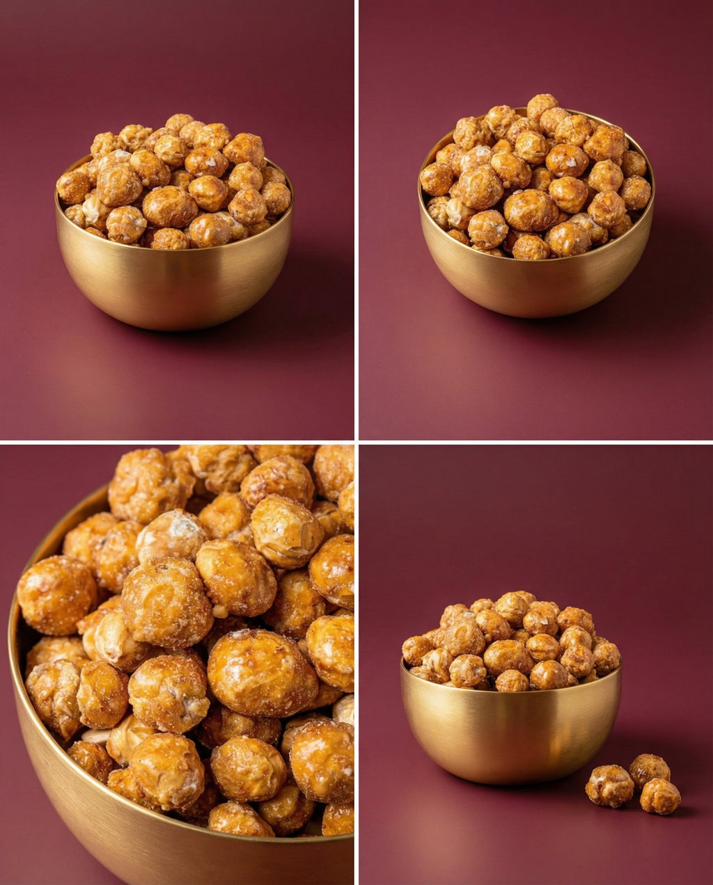 Noisettes grillées caramélisées