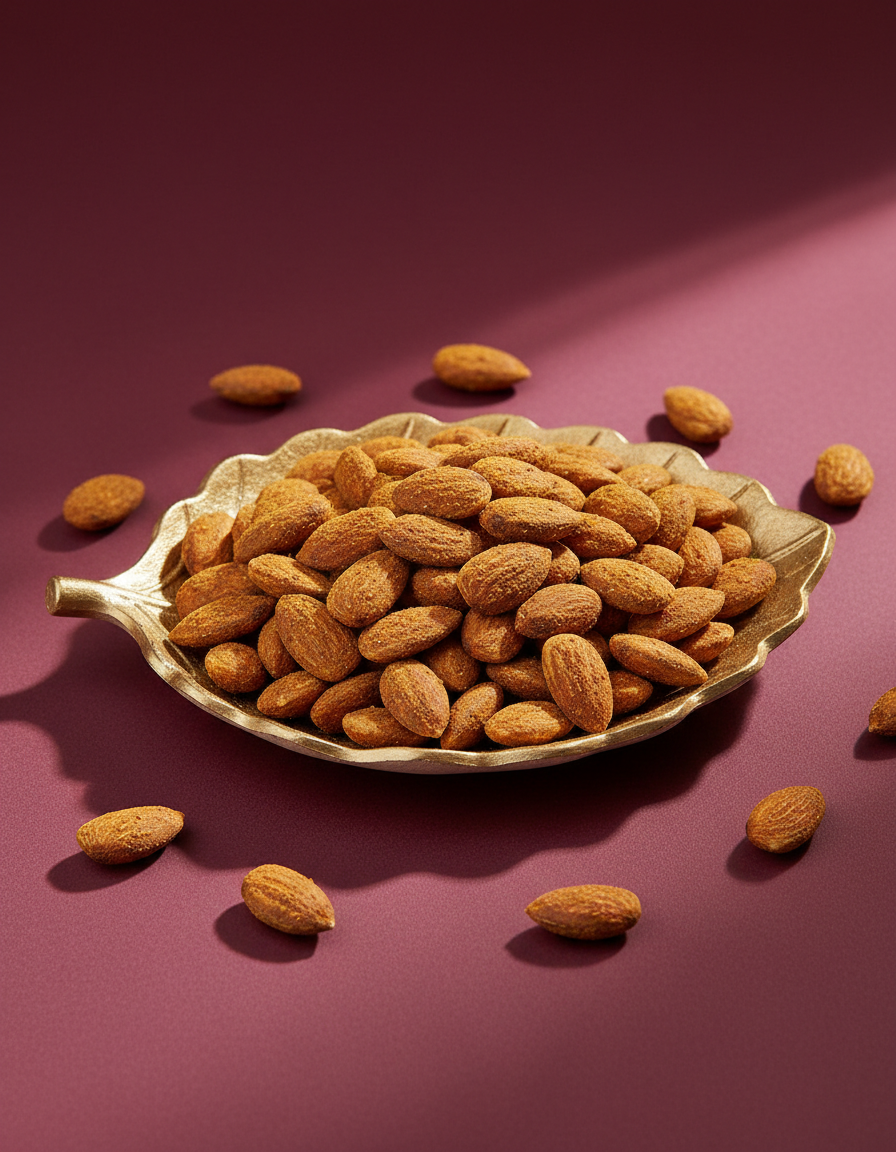 Amandes au curry gingembre et orange