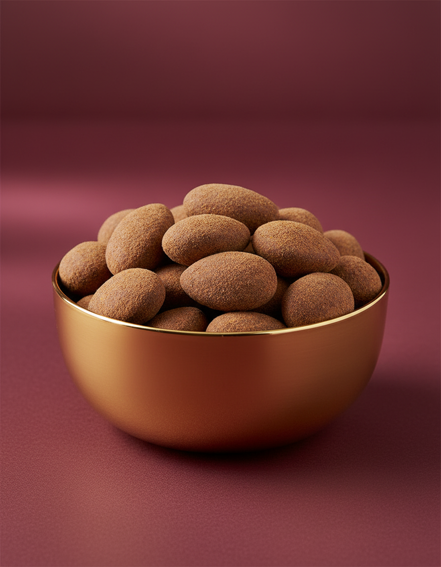Amandes au chocolat  et à la cannelle