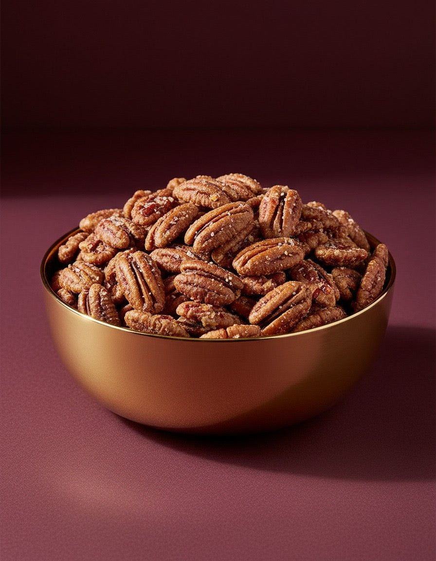 Noix de pécan caramélisées et épicées au Chili Thai