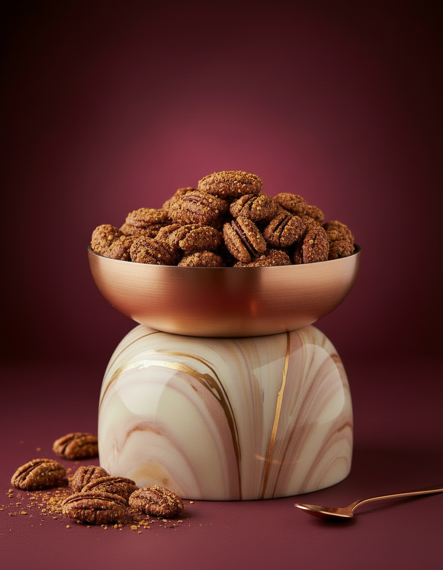 Noix de pécan caramélisées et épicées au Chili Thai