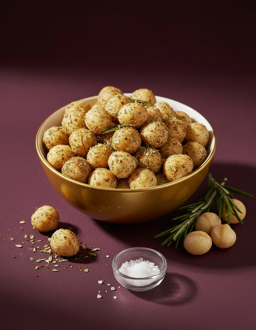 Macadamia grillées aux herbes italiennes