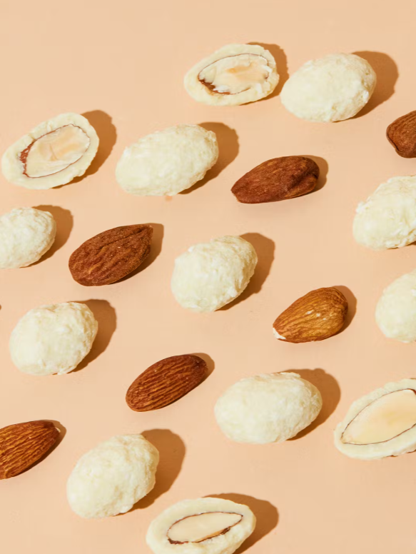 Amandes au chocolat blanc à la noix de coco 250g