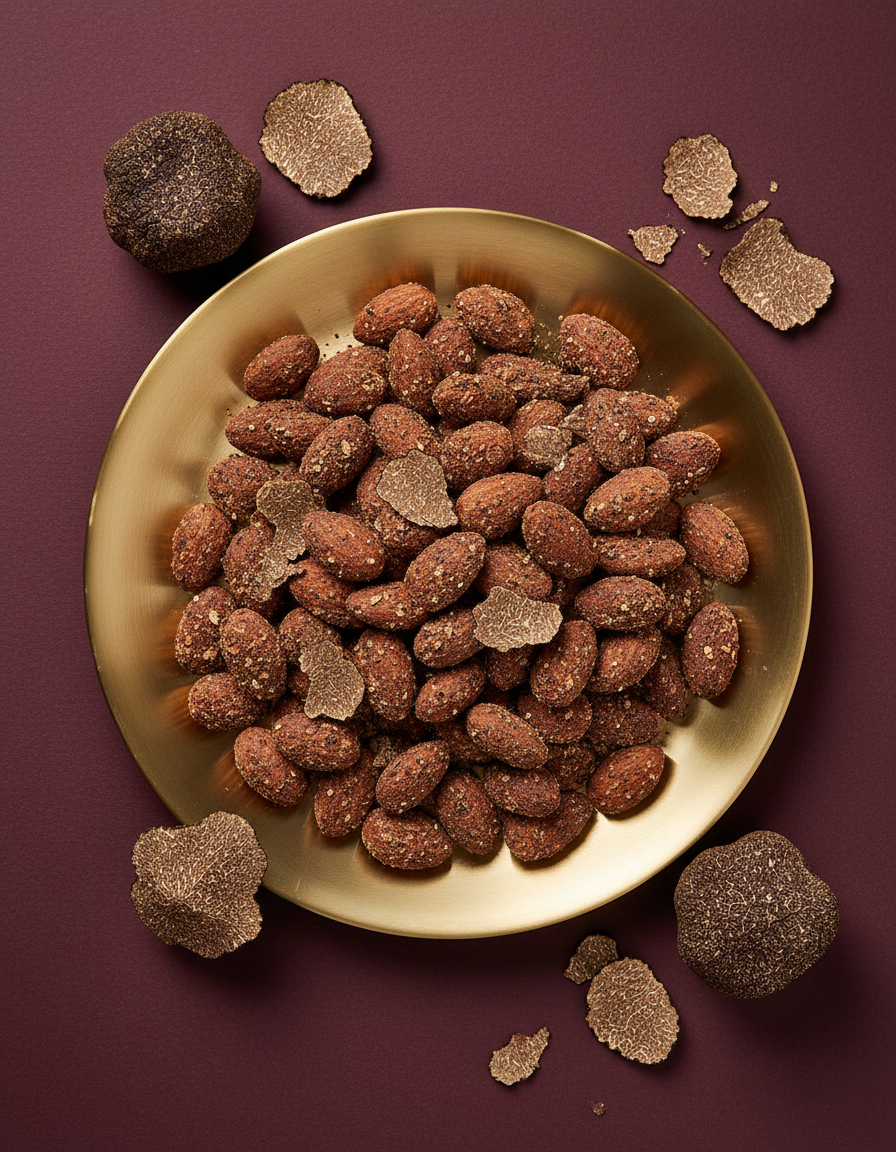 Amandes à la truffe blanche et noire
