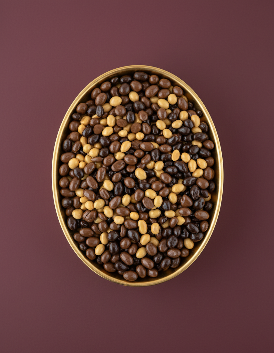 Cacahuètes aux trois chocolats