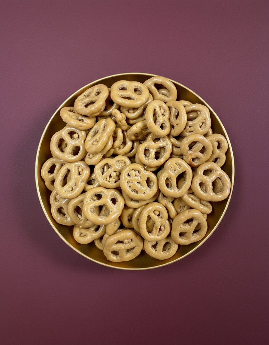 Bretzels enrobés au chocolat caramel