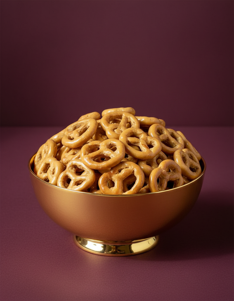 Bretzels enrobés au chocolat caramel