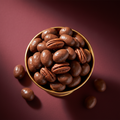 Truffes de noix de pécan enrobées de chocolat au lait toffee