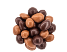 Amandes enrobées aux trois chocolats