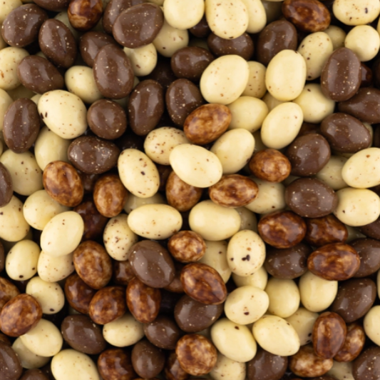Amandes enrobées aux 3 chocolats Italian style 350g