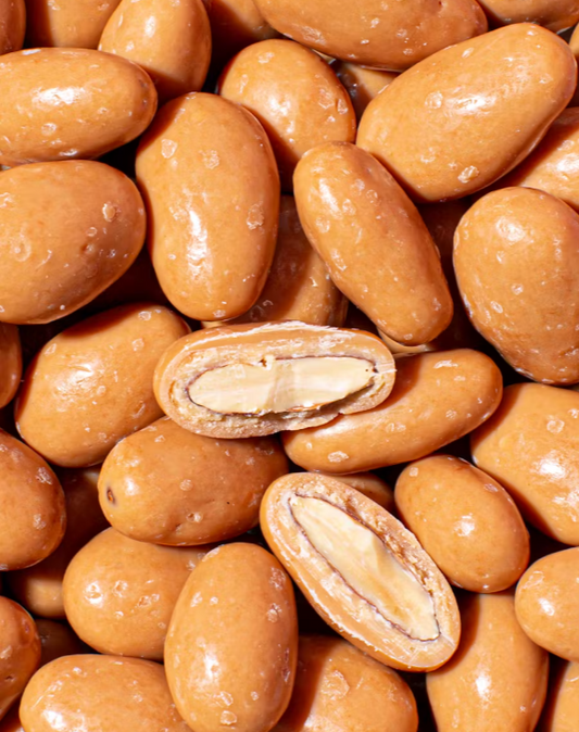 Amandes enrobées de chocolat caramel et fleur de sel 250g