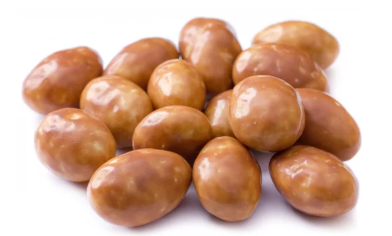 Amandes enrobées de chocolat caramel avec une pointe de sel 250g
