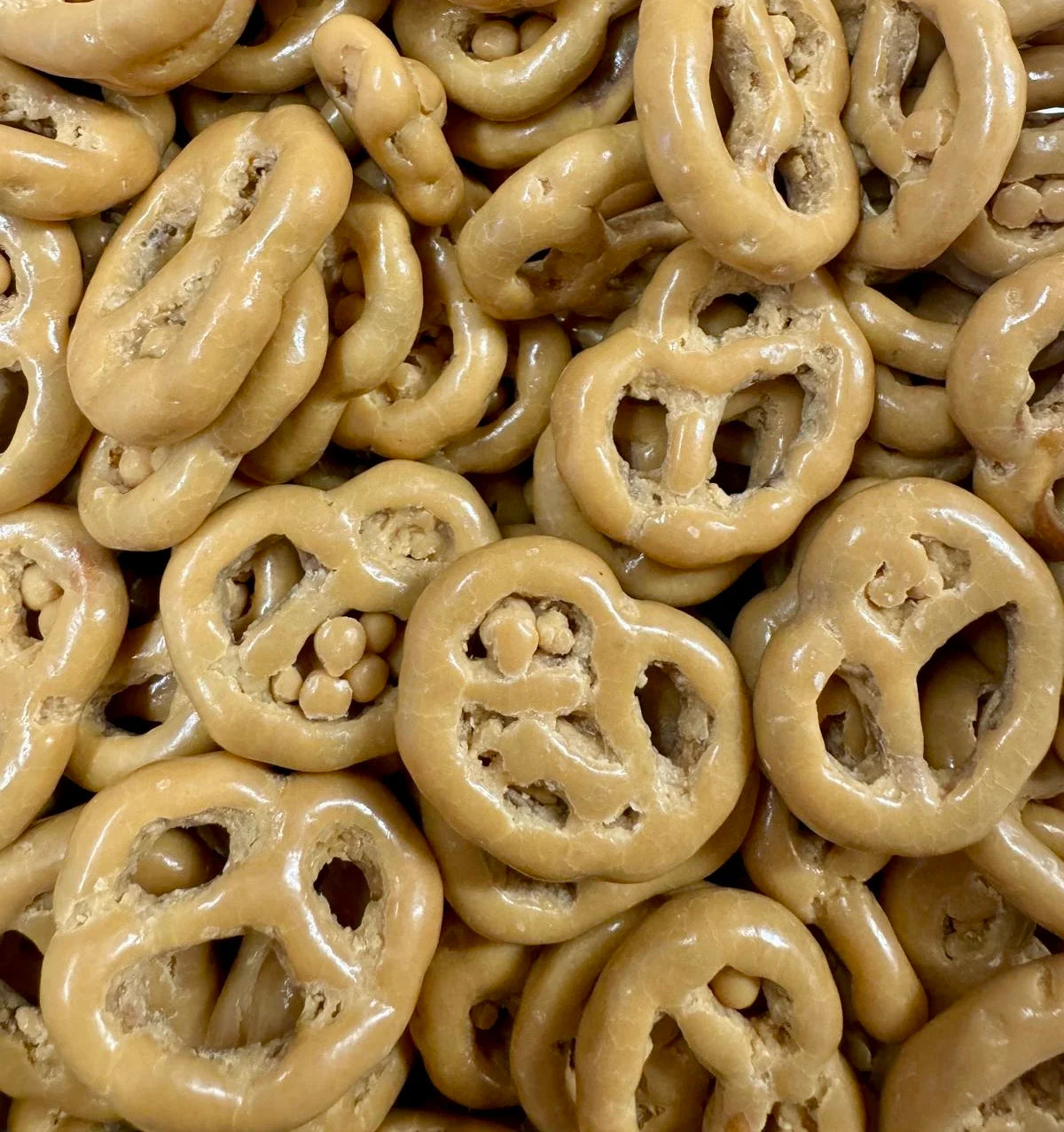Bretzels enrobés au chocolat caramel