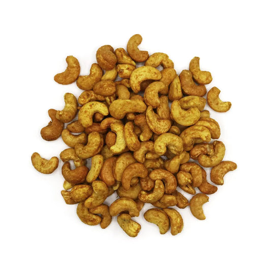 Noix de cajou au curry, gingembre et orange